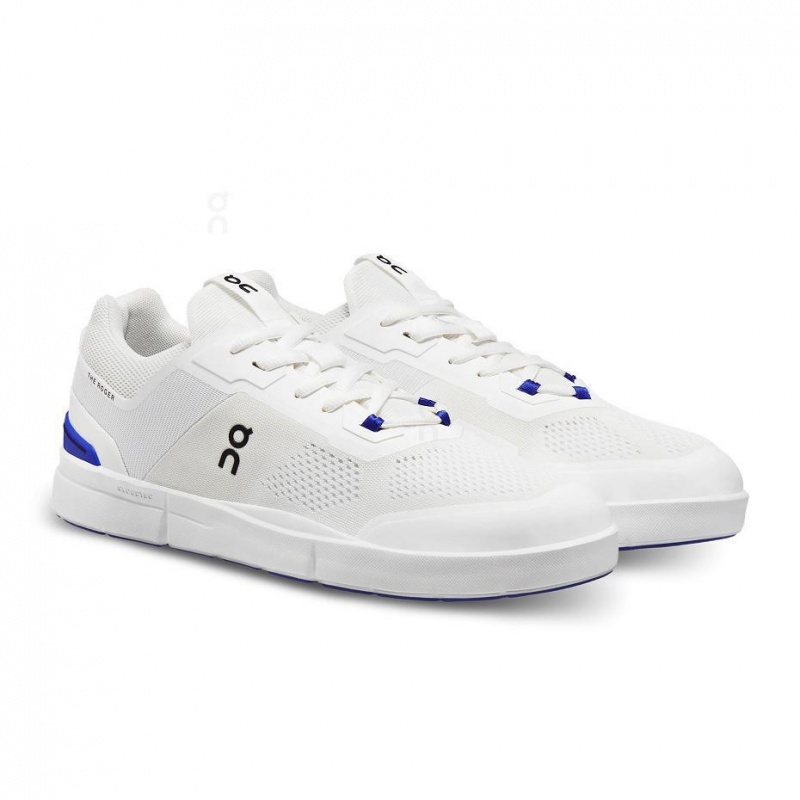 Tenis On Cloud THE ROGER Spin Hombre Blancos Azul Rey | MX 3470WY