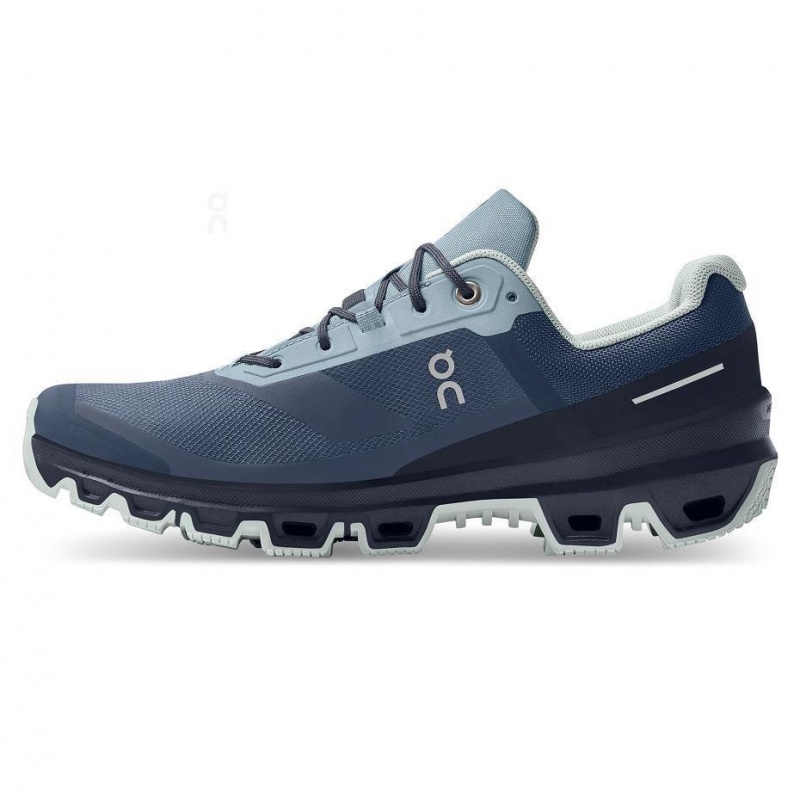 Tenis Trail Running On Cloud Cloudventure Impermeables Mujer Azul Marino | MX 3072AP