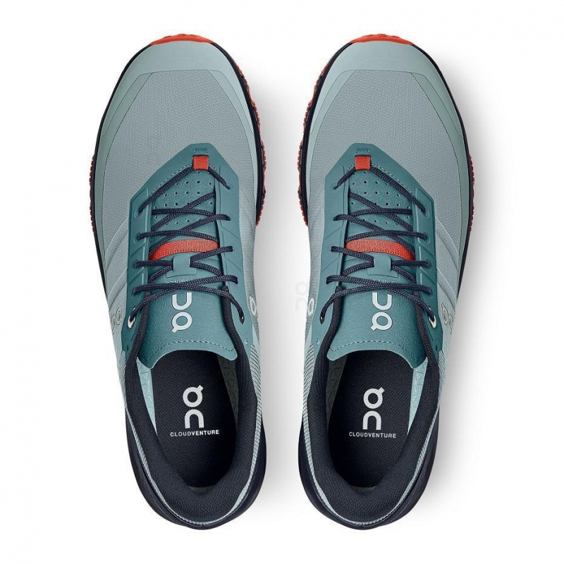 Tenis Trail Running On Cloud Cloudventure Hombre Turquesa | MX 3601MA