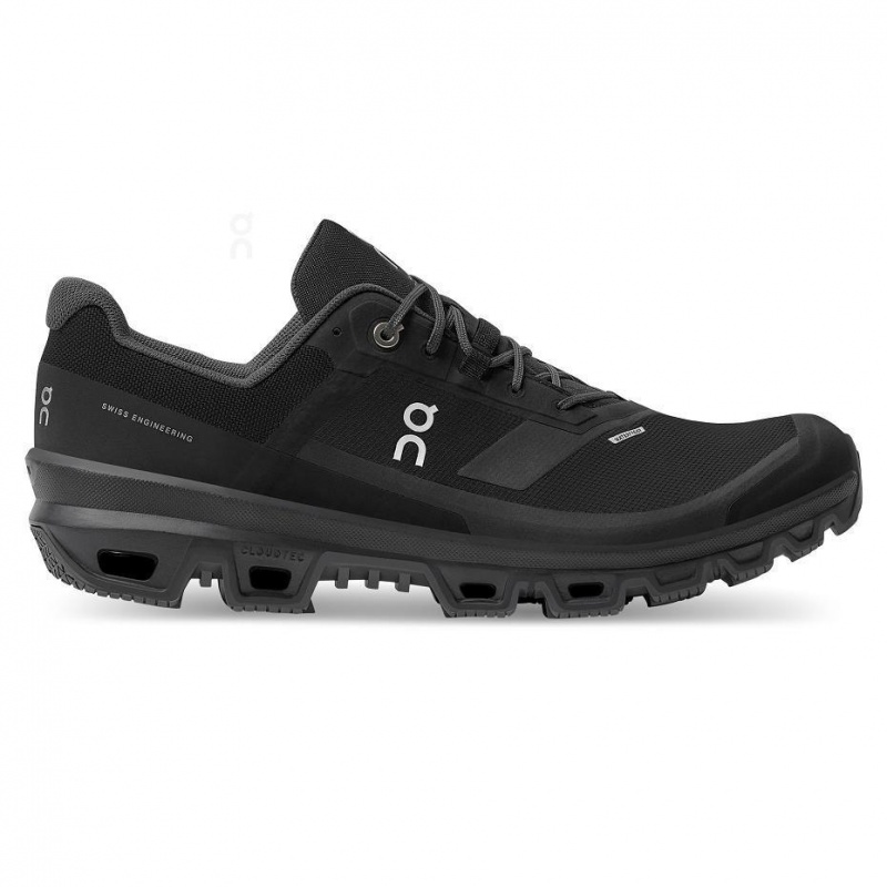 Tenis Trail Running On Cloud Cloudventure Impermeables Hombre Negros | MX 3607ZG