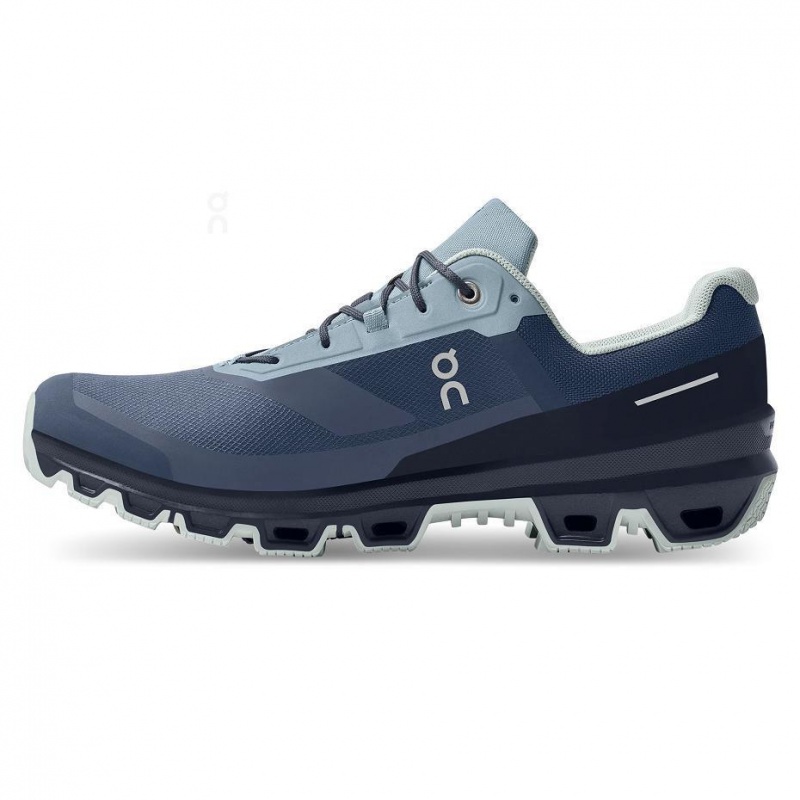 Tenis Trail Running On Cloud Cloudventure Impermeables Hombre Azul Marino | MX 3609KI