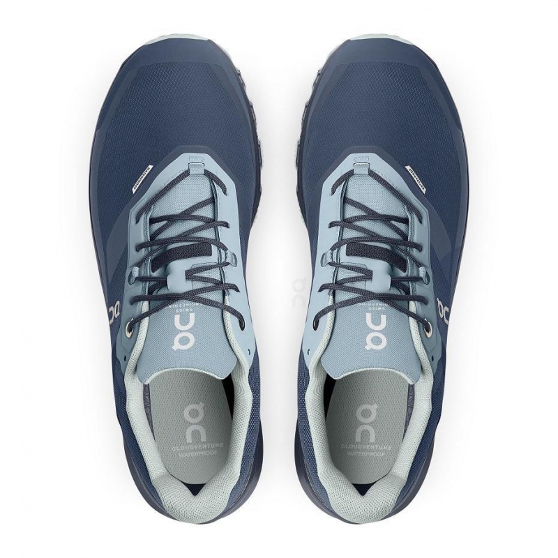 Tenis Trail Running On Cloud Cloudventure Impermeables Hombre Azul Marino | MX 3609KI