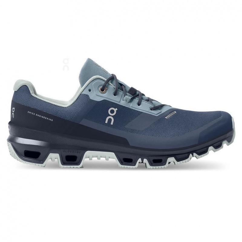 Tenis Trail Running On Cloud Cloudventure Impermeables Hombre Azul Marino | MX 3609KI